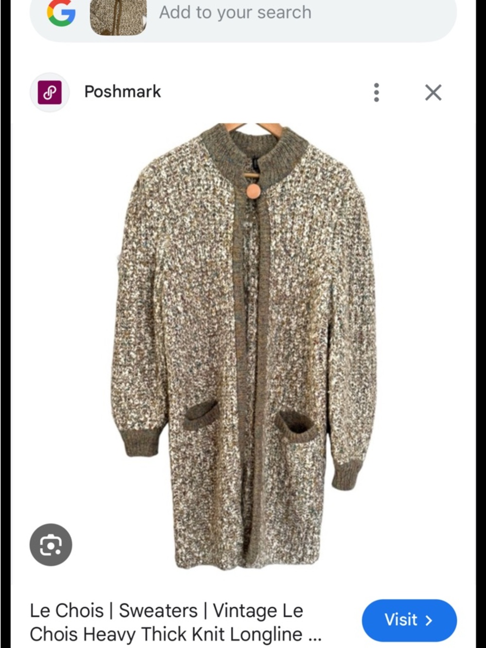 Olive Speckle Longline Knit Cardigan